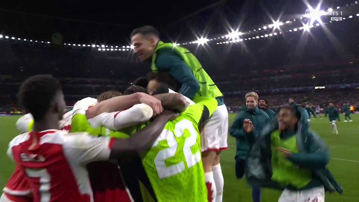 DAVID RAYA SAVES GALENO'S PENALTY AND ARSENAL ARE INTO THE #UCL QUARTER-FINALS! 🧤 📺 TNT Sports & discovery+ UK