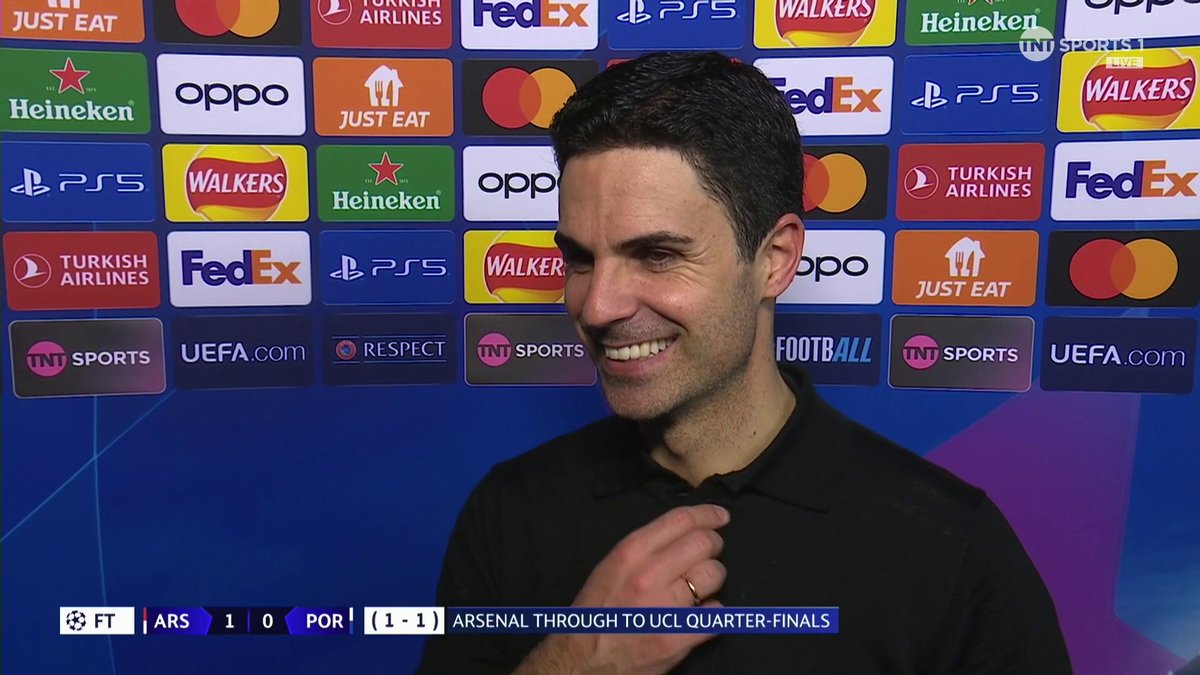 Mikel Arteta 🗣️ "I'm so happy... it's been 14 years" 🥹