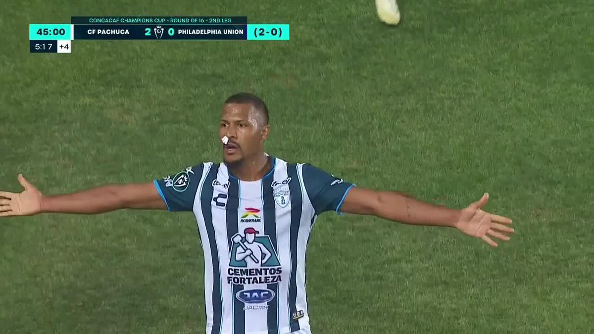 HAT-TRICK de Salomón Rondón 🇻🇪 para que Pachuca golee a Philadelphia y clasifique a cuartos de Concachampions. El segundo fue un deleite.