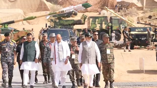 Highlights from ‘Bharat Shakti’ in Pokhran. We will keep working towards making India self reliant in the defence sector.