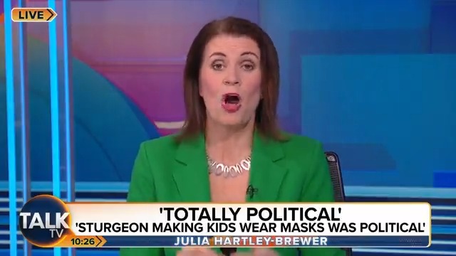 Julia BLASTS the government for forcing face masks on school children during the pandemic. "How dare you show your bloody faces in public, after what you did to children?" Julia Hartley-Brewer