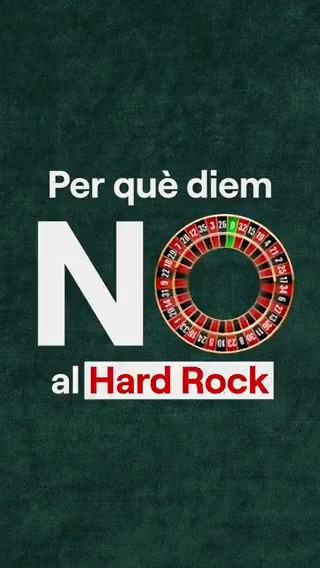 A nosaltres ni ens mana Madrid ni ens mana la Caixa. Per què hem dit NO al Hard Rock?👀👆