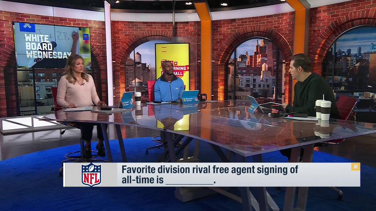 Whiteboard Wednesday 🖊️ Favorite division rival free agent signing of all-time is ___________ ⬇️ Peter Schrager