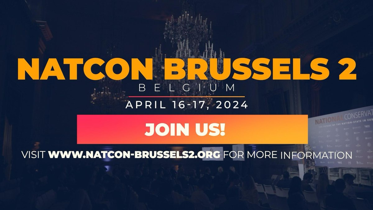 Let’s stop the power grab by unelected EU bureaucrats and international tribunals—and empower nation-states to chart their own destiny. Register here for NatCon Brussels 2, April 16-17: