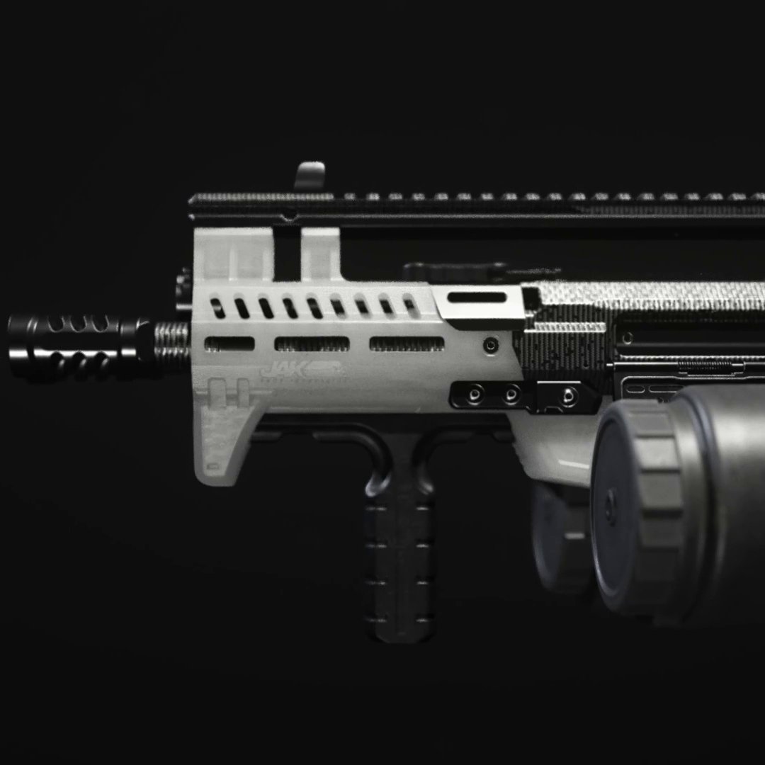 Complete the Week 6 Challenges in #MW3 to earn the JAK Backsaw Kit, a double-barrel config allowing the Holger 556 to fire two bullets at once.