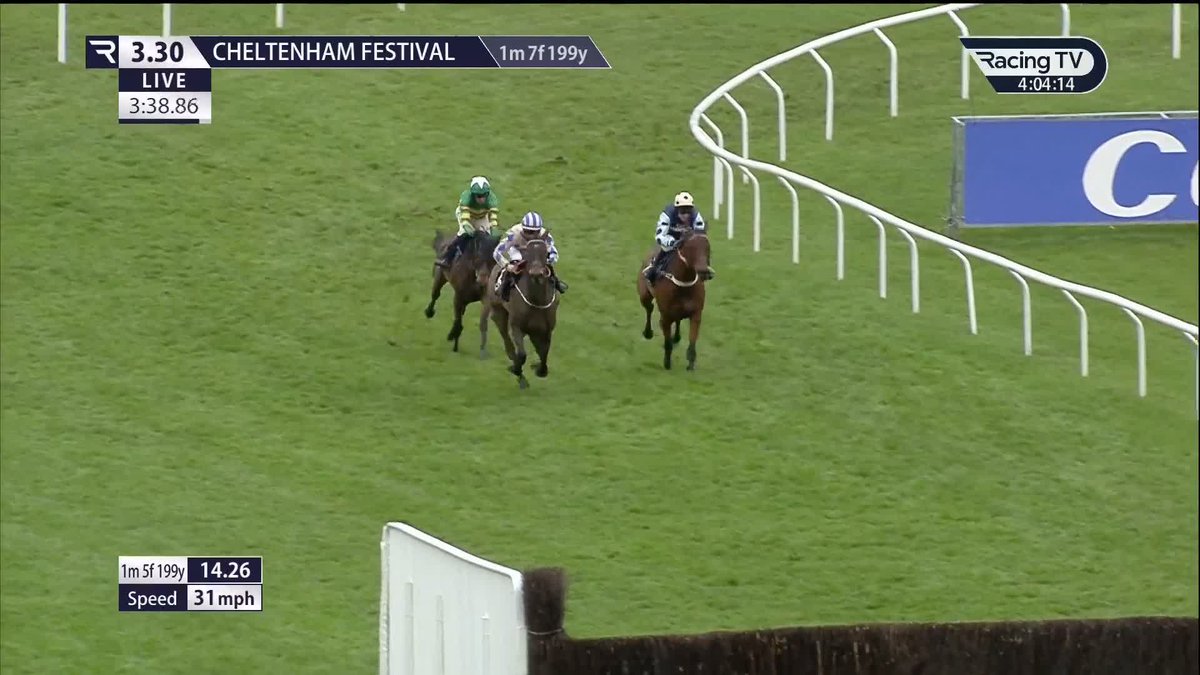 Give us ONE word to describe that Champion Chase 🤔 🎬 Racing TV