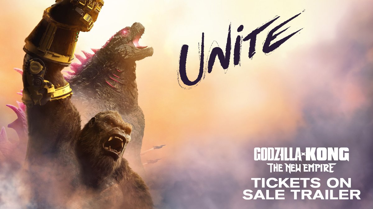 On March 29, fight together or face extinction. Get Tickets Now. #GodzillaXKong
