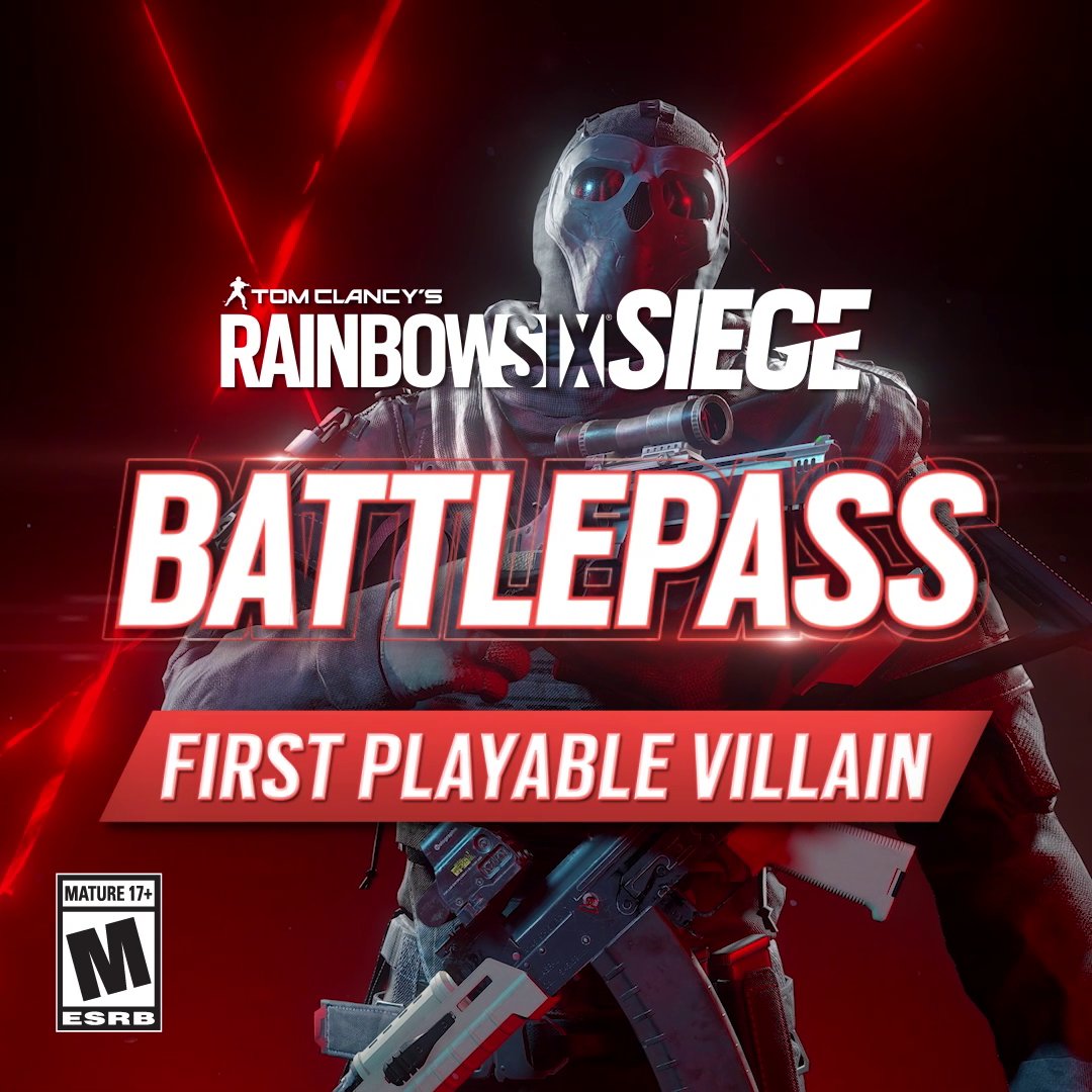 Hunt down your mark with Deimos this season by instantly unlocking him in the Premium Battle Pass. Available Now! #RainbowSixSiege #BattlePass