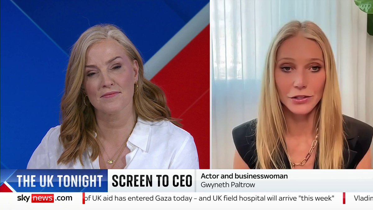 Actor and businesswoman Gwyneth Paltrow shares how her new app can help people to meditate with your eyes open. She adds that you can even sit and listen in a meeting while still getting the benefits of meditation. 📺 Sky 501 and YouTube