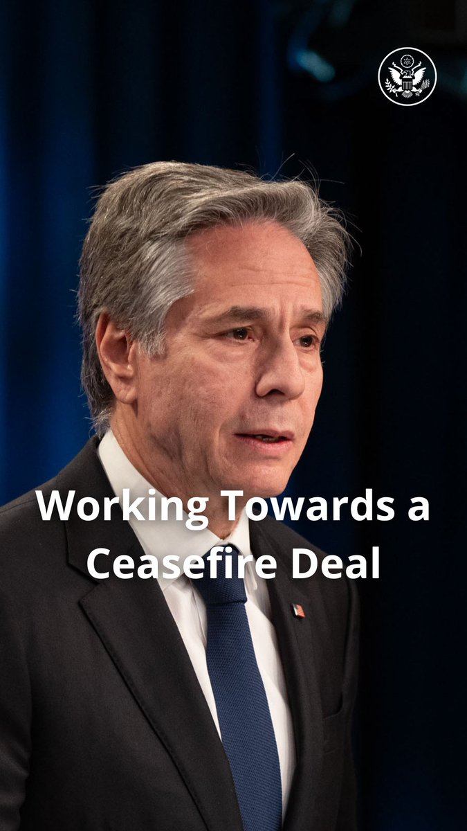 We’re intensely engaged every single day to get a ceasefire agreement that will get the hostages out, get more aid in, and create a pathway for a more lasting, secure solution.