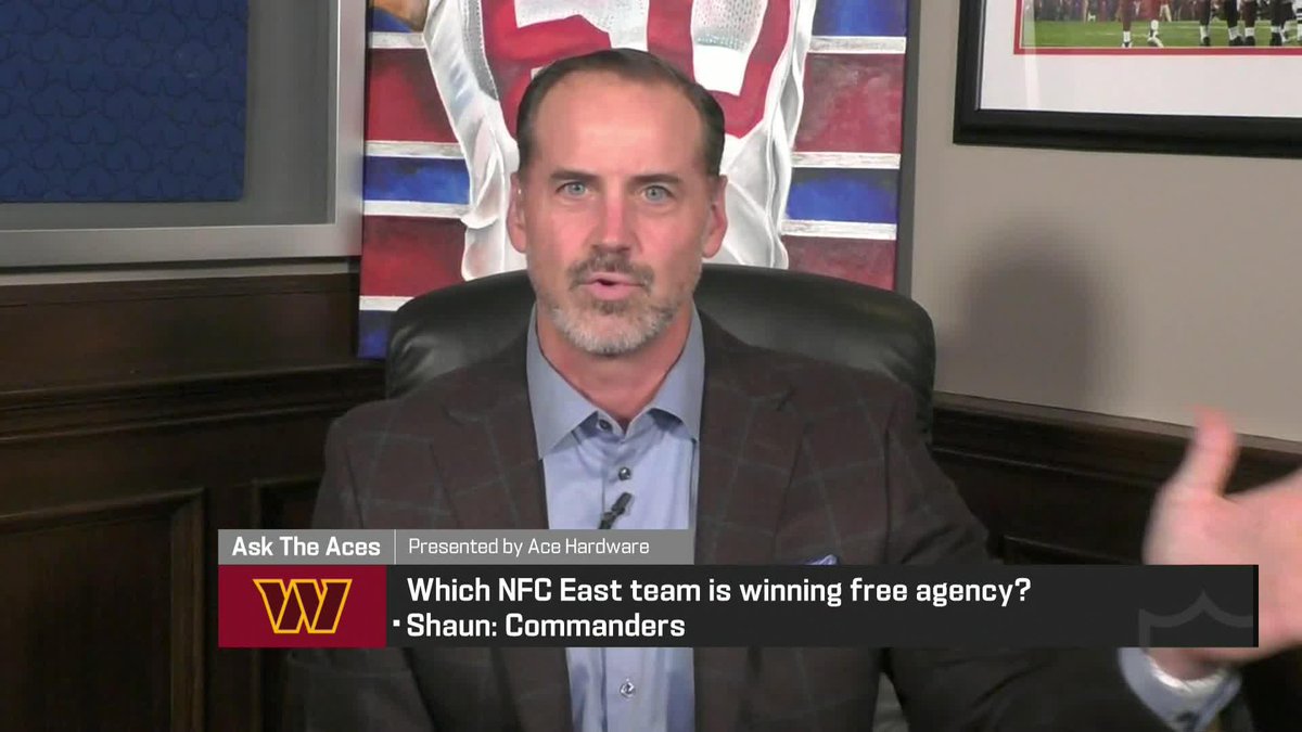 "My man is putting on a masterclass right now on how to rebuild a culture and how to rebuild a roster." @ShaunOhara60 loves what new GM Adam Peters has done so far with the Washington Commanders in Free Agency (via NFL Total Access)