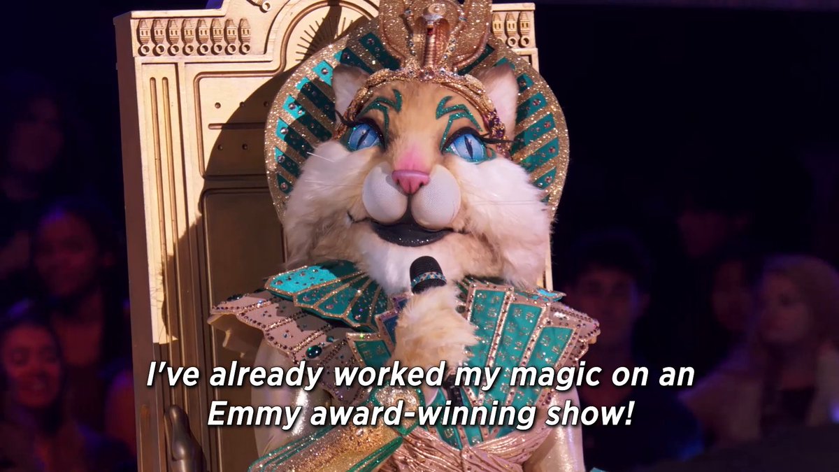 #MissCleocatraMask is definitely a star! ⭐ But who do you think is under the mask?! #TheMaskedSinger
