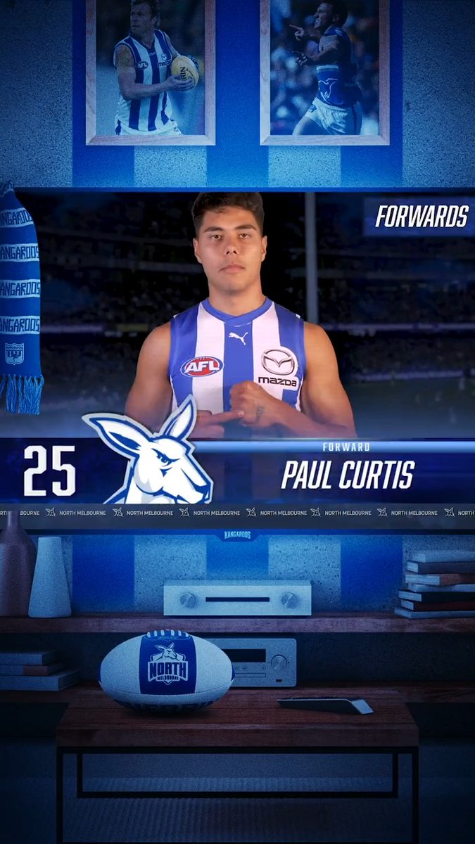 "And now, for North Melbourne's starting line-up..." 📺 #Kangas