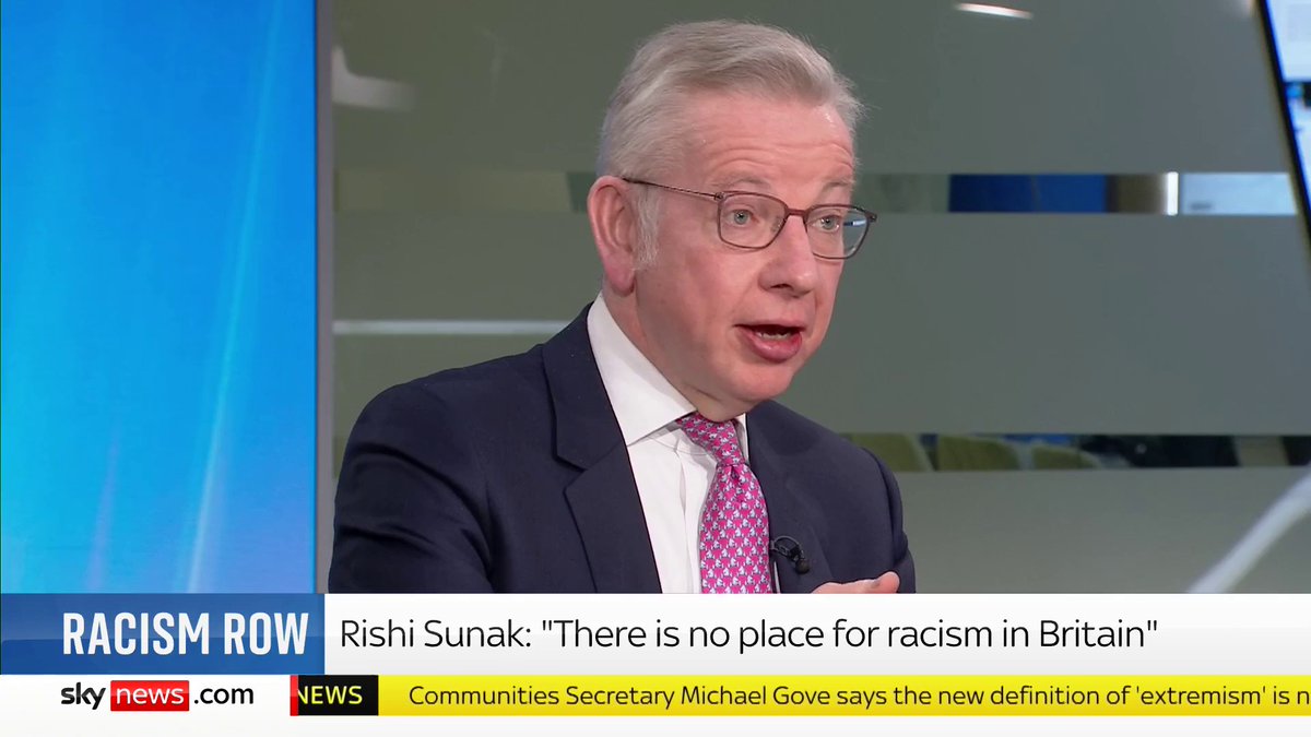 "My natural inclination is to exercise Christian forgiveness." Communities secretary Michael Gove on Frank Hester's comments about Diane Abbott which the PM has said are "racist and wrong". 📺 Sky 501, Virgin 602, Freeview 233 and YouTube