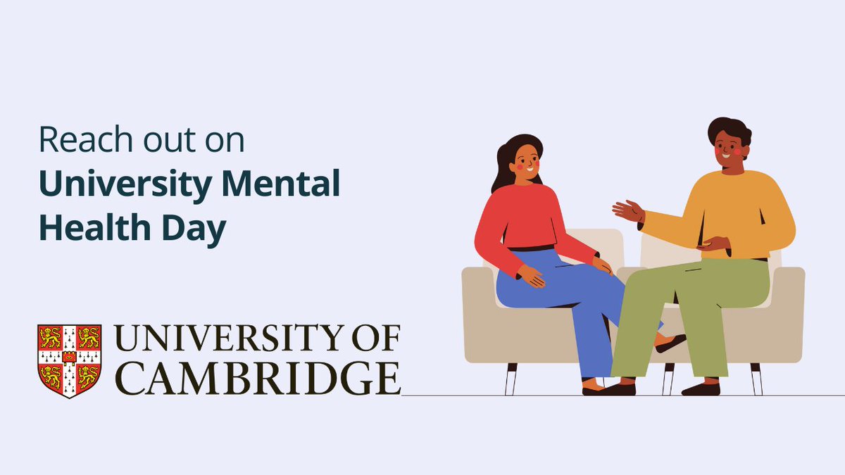 On University Mental Health Day, our College leaders and wellbeing staff have a message for students about the range of support you can reach out to here at Cambridge. Find support at #UniMentalHealthDay #ReachOutCambridge