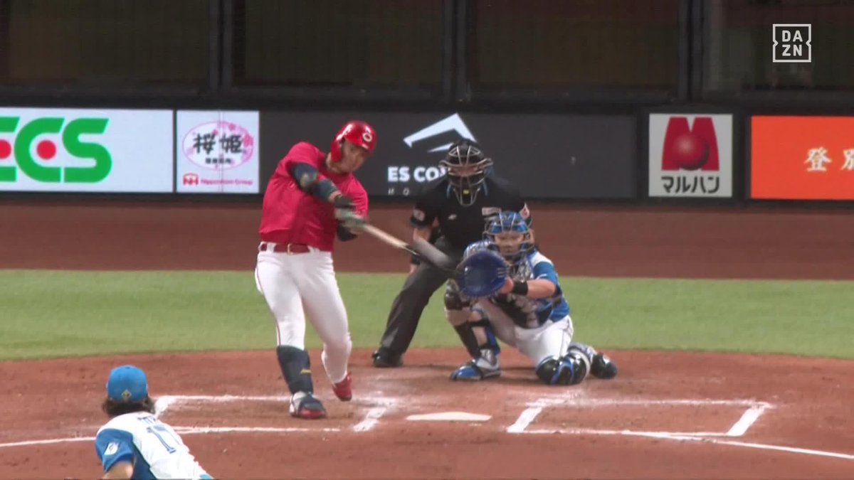 ／ 若鯉の一撃 ＼ 侍ジャパンにも選出の田村俊介 飛躍の期待高まる一発✨ ⚾#プロ野球(2024/3/14) 🆚日本ハム×広島 📱Live on DAZN #DAZNプロ野球 #carp “野球一本” 新プラン登場「DAZN BASEBALL」 月々2,300円 （年間プラン・月々払い）でプロ野球だけを、このプライスで。