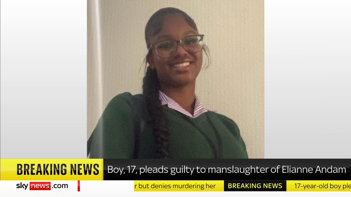 A 17-year-old boy has admitted to killing a schoolgirl in south London last year. Elianne Andam, 15, was repeatedly stabbed while walking to school in Croydon in September. Sky's Milena Veselinovic has the latest. 📺 Sky 501, Virgin 602, and YouTube