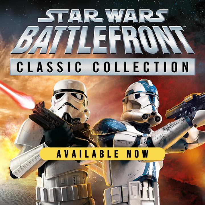 Play and see iconic characters from across the STAR WARS galaxy! STAR WARS Battlefront Classic Collection is available now on #NintendoSwitch! 🕹️: