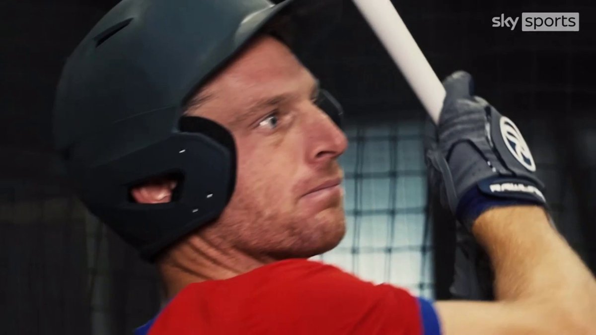 "T20 cricket people have been looking at baseball and the baseball swing" 💥 Jos Buttler getting some baseball tips from MLB legend Chase Utley! ⚾
