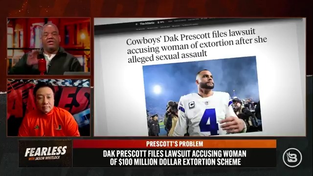 Dak Prescott filed a lawsuit against a woman who said Dak violated her 7 years ago. I’m on Dak’s side. I like how he’s suing instead of cutting a check privately. I feel sorry for him.