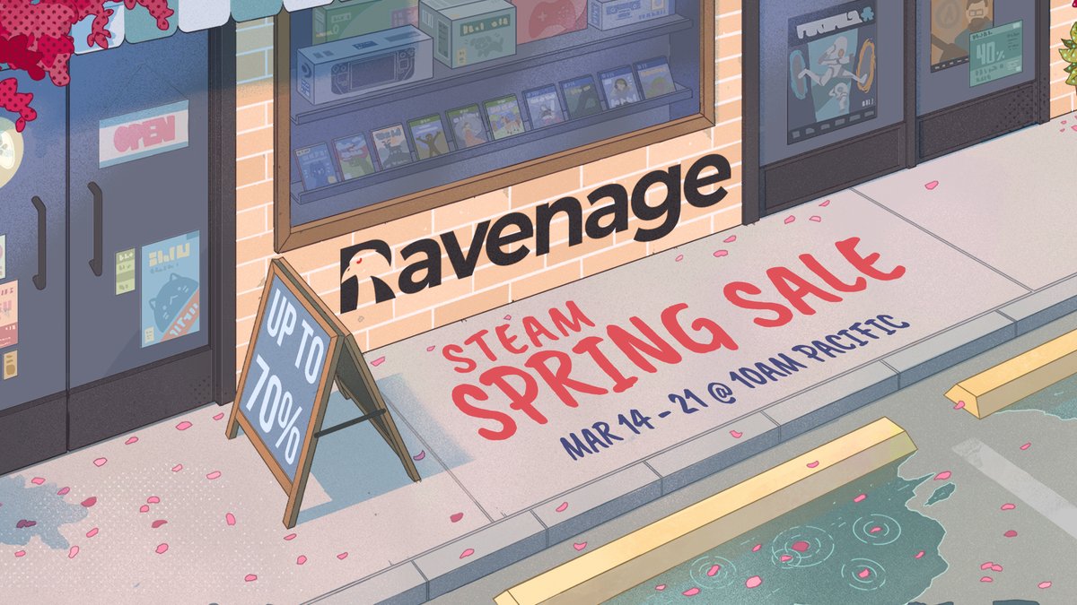 ๐ฆโโฌ Calling all Ravens ๐ฆโโฌ Our exciting lineup of #indiegames, featuring Heretic's Fork, The Crackpet Show, Masterplan Tycoon, and many more, is now available at #SteamSpringSale. Hurry, sale ends March 21st, 10am PDT, with incredible discounts of up to 70%.