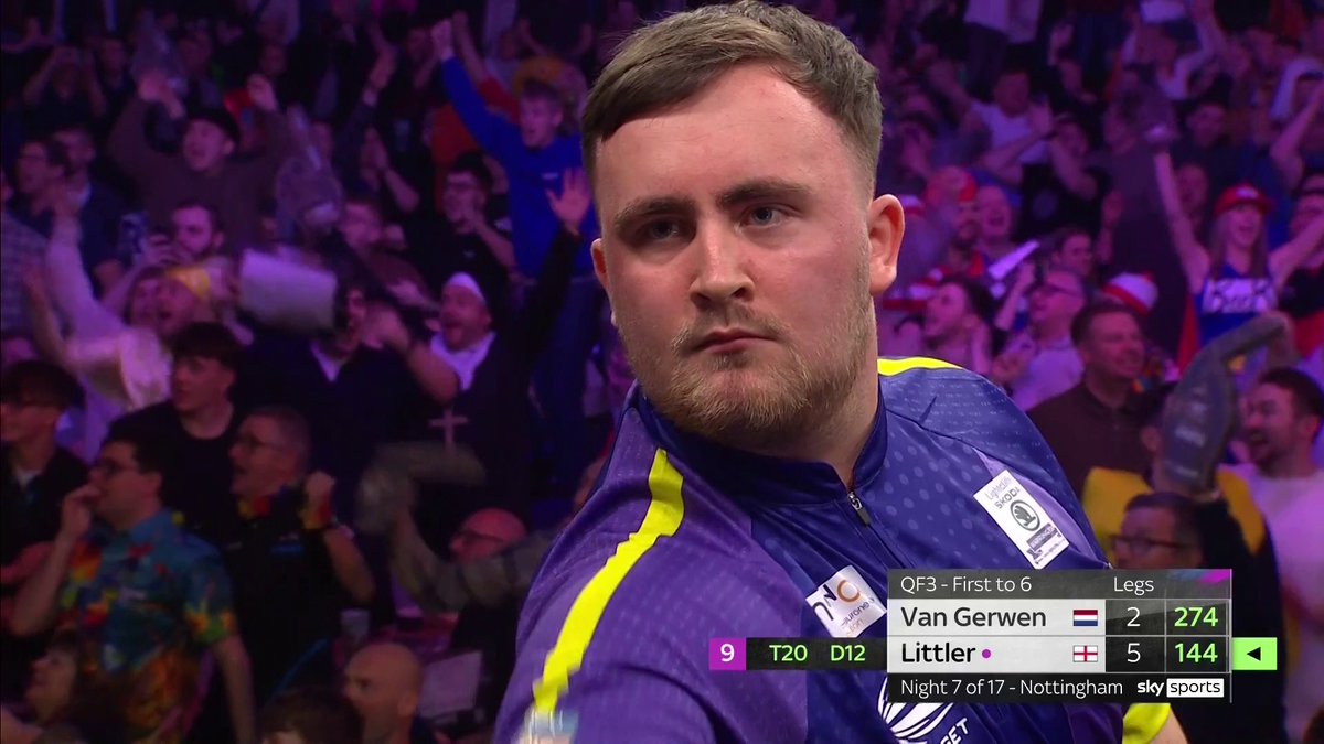 Luke Littler came THIS close to hitting a nine-darter against Michael van Gerwen 😨
