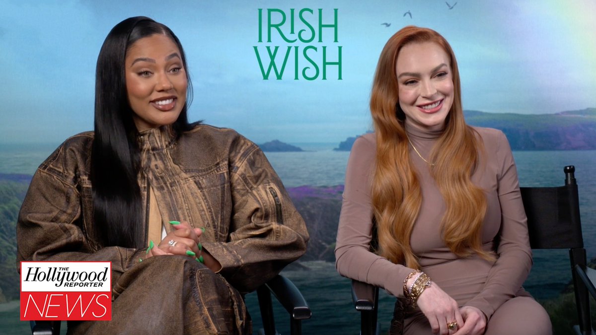 Lindsay Lohan and co-stars Ayesha Curry and Ed Speleers sat down with THR to talk about their new Netflix film #IrishWish. Plus, Lohan gives THR an update on a #FreakyFriday sequel. #THRNews