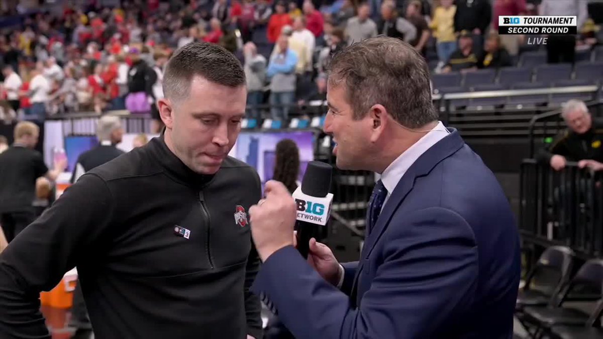 "We're 6-1. It's not me, we're 6-1." Andy Katz spoke with Ohio State Hoops head coach Jake Diebler about their incredible run over the last month leading up to their #B1GMBBT win. 💥