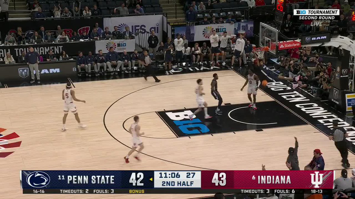 Big slam from Puff. 😤 #B1GMBBT x Penn State Men’s Basketball