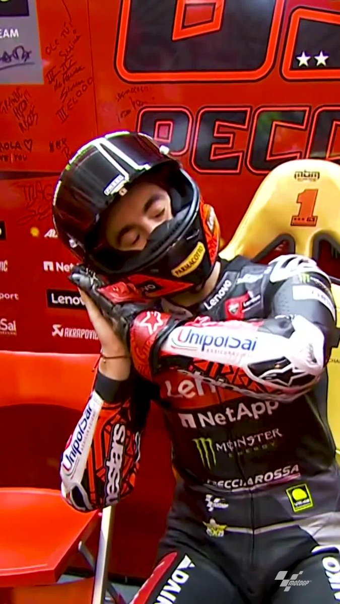 A good night's sleep is key to be productive 🛏️ On #WorldSleepDay, we want to make sure you'll rest ahead of the #PortugueseGP as Pecco Bagnaia did after the #ValenciaTest 💤 #MotoGP