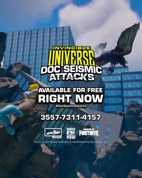 Drop your phone and get to work, agents. Doc Seismic and his lava fiends have arrived in Fortnite and only you can stop him. Use Island Code 3557-7311-4157 to join the fight.