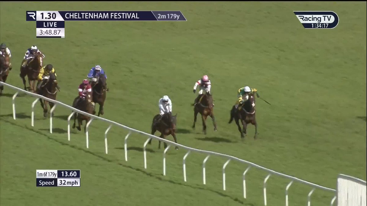 🟢🟡 MAJBOROUGH steps forward from his eye-catching debut to win the Triumph Hurdle in style. 🏇 JP McManus has a serious horse on his hands for Willie Mullins yet again. #CheltenhamFestival