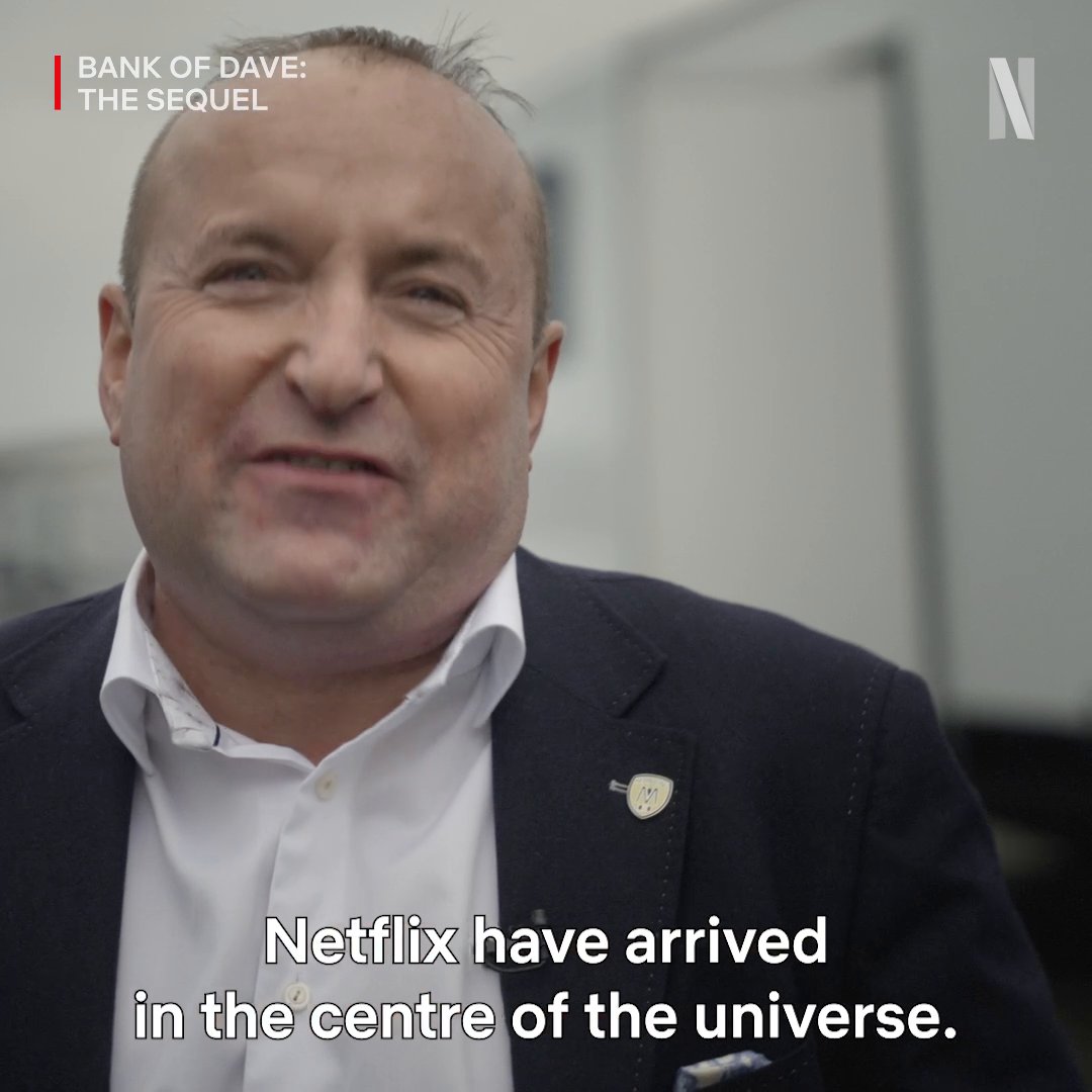 Let's take a trip to the Hollywood of the North – BURNLEY – to find out what we should expect from BANK OF DAVE: THE SEQUEL, with actual Dave, Bank on Dave. Coming 2025. #NextOnNetflix
