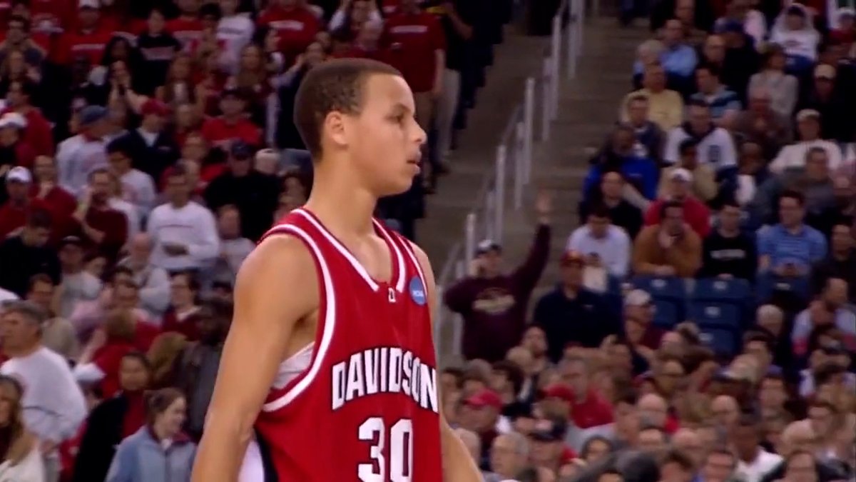 In 2008, a star was born for Davidson Basketball 🌟 His name was Stephen Curry.