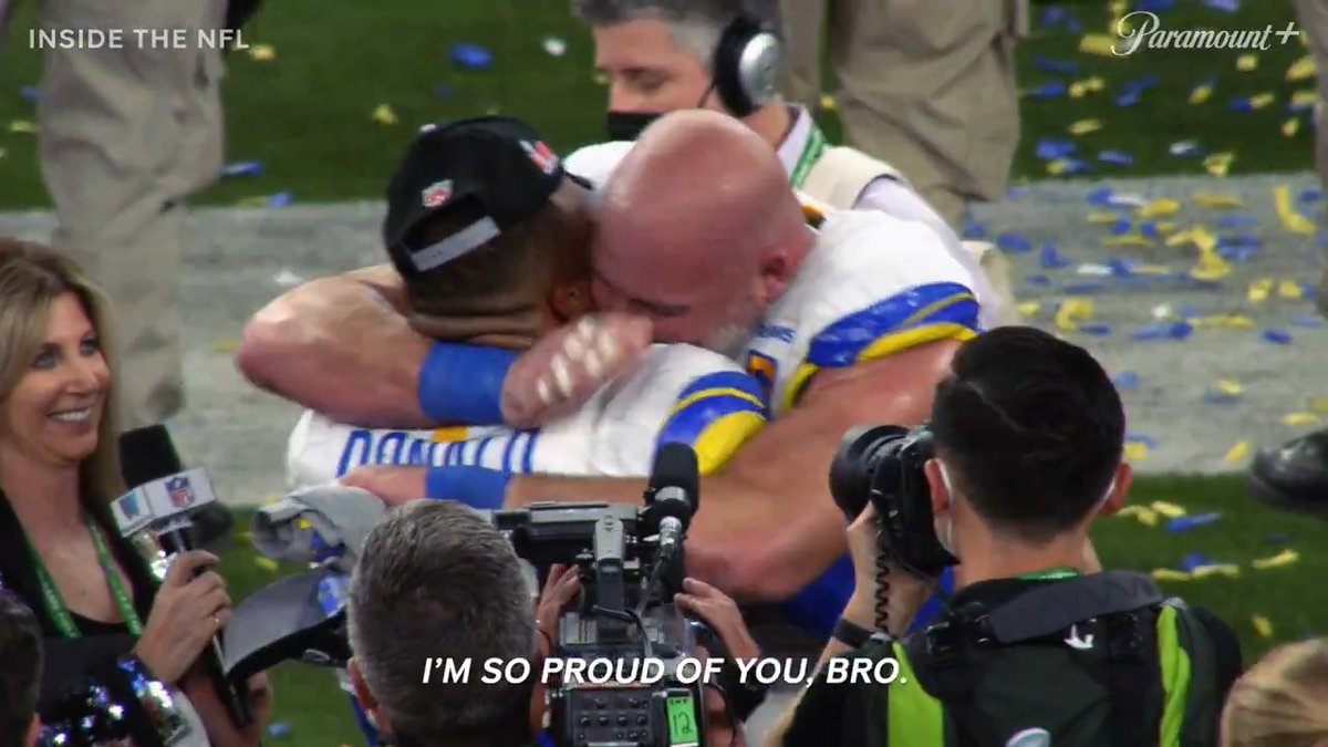The moment Aaron Donald realized he was a Super Bowl Champ 🏆 (via NFL Films)