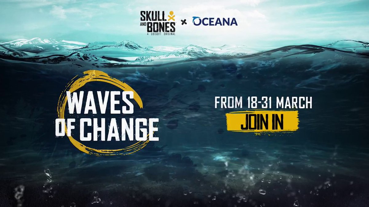 🌊 The sea covers more than 70% of the globe. While you sail across them in Skull and Bones, why not help protect them? 💰 From Monday until March 31st, taking down in-game enemies like Headhunters, Skirmishers or Phillipe La Peste will help raise funds for Oceana campaigns!