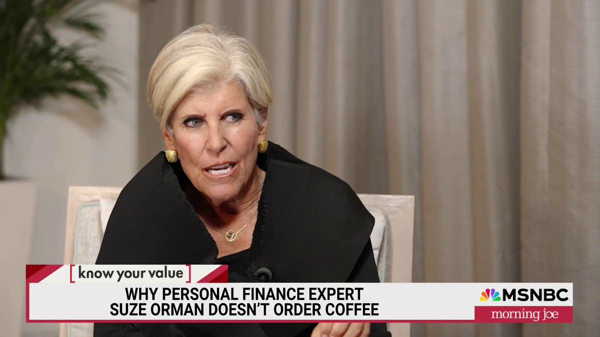 "If you were 25, and rather than [buying a Starbucks] every day, you put $100 a month into a Roth IRA or retirement account every day until you were 65... You'd have $1 million dollars..." — @suzeormanshow shares why she's 'never bought a Starbucks'