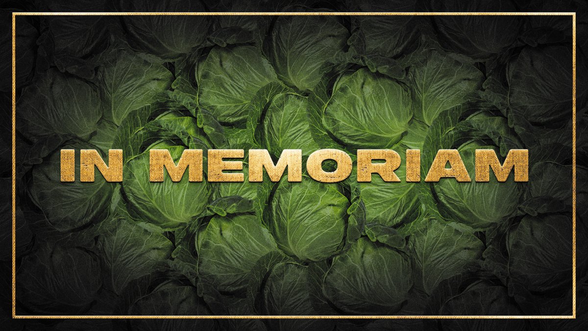 In loving memory…🥬
