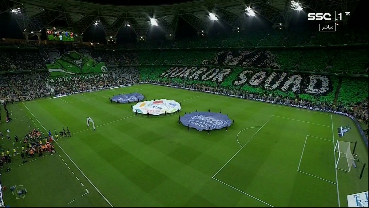نُعيد ونكرر الجمهور الأجمل والمسوق الأول لدوري روشن السعودي 👏🏻🔝😁💚 #الأهلي_النصر #دوري_روشن_السعودي