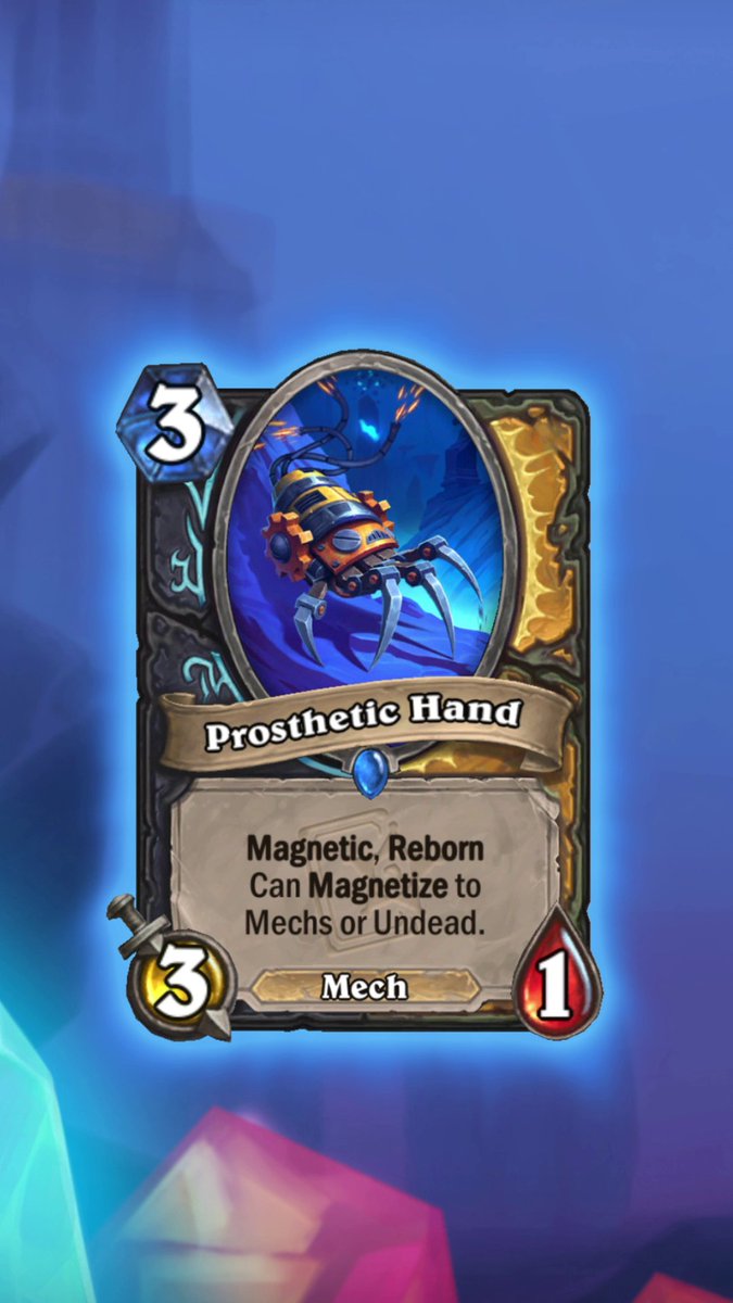 Unleash electrifying combos with the incredible Prosthetic Hand! 🦾 Which other Undead or Mech minions do you think would thrive with the power of Reborn?