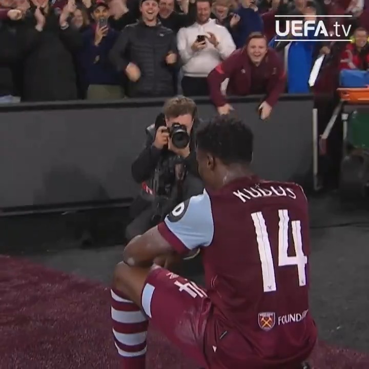 Kudus from his own half 🥵 West Ham United || #UEL