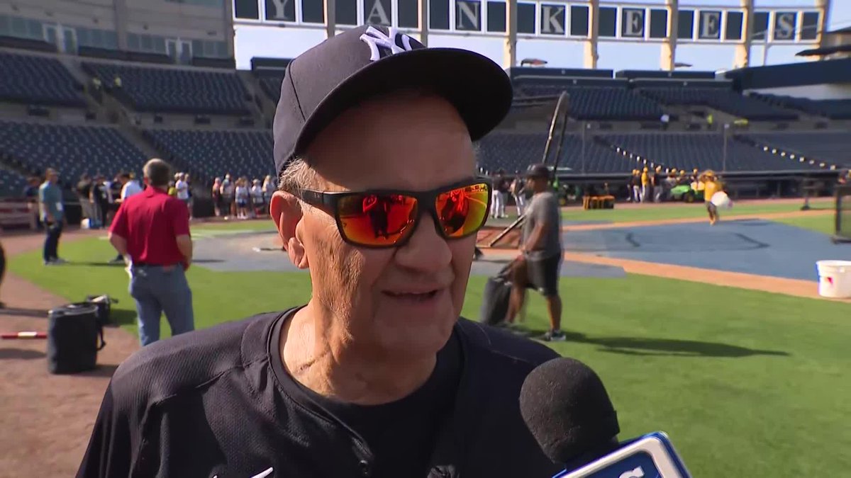 Joe Torre breaks down how he ended up at Yankees camp with Meredith Marakovits. And in uniform! #YANKSonYES
