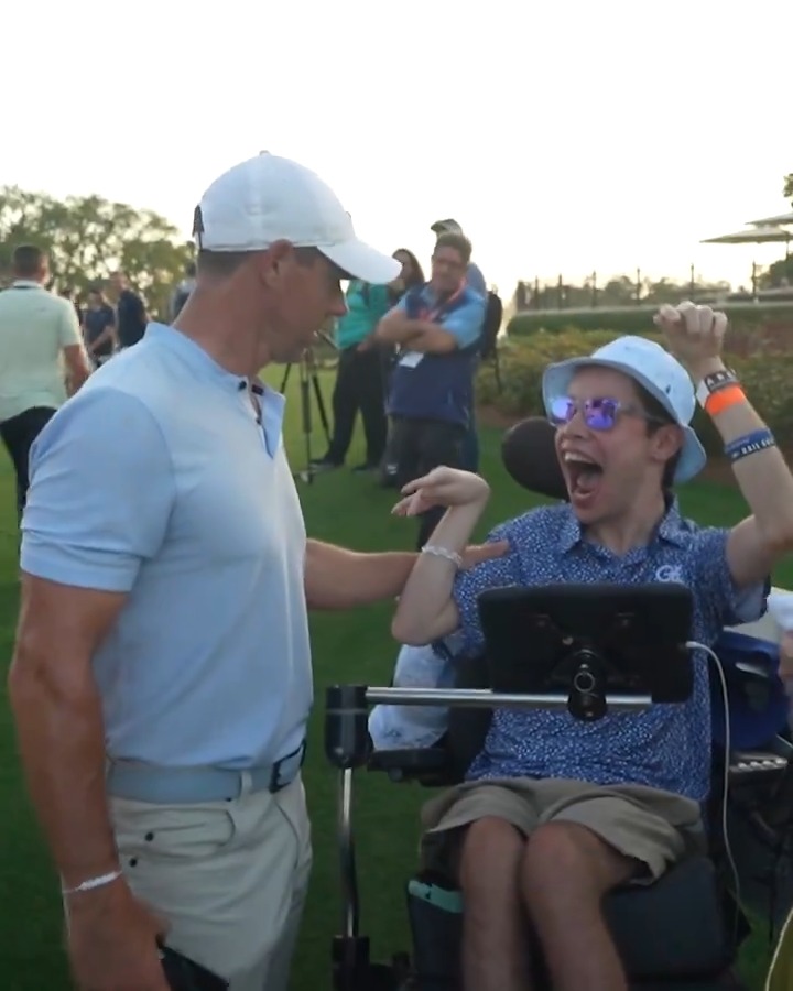 Long-time friends reunited once again ❤️ Rory McIlroy and Kyler caught up after today's round THE PLAYERS.