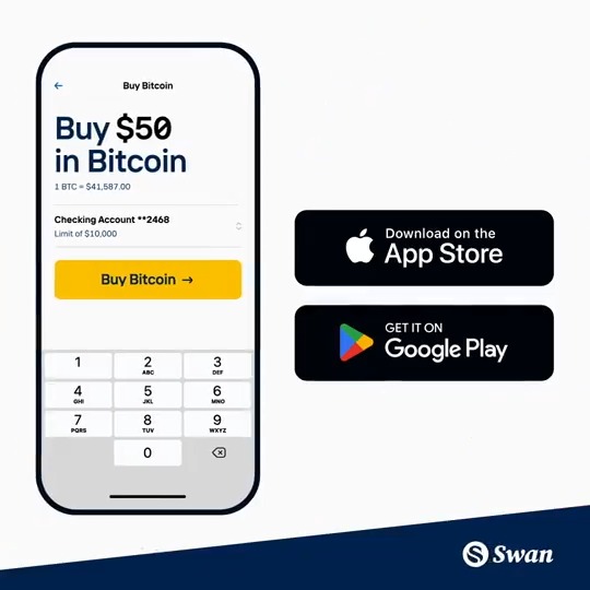 Dive into Bitcoin with Swan! 🦢 Open a free account in less than 3 minutes.