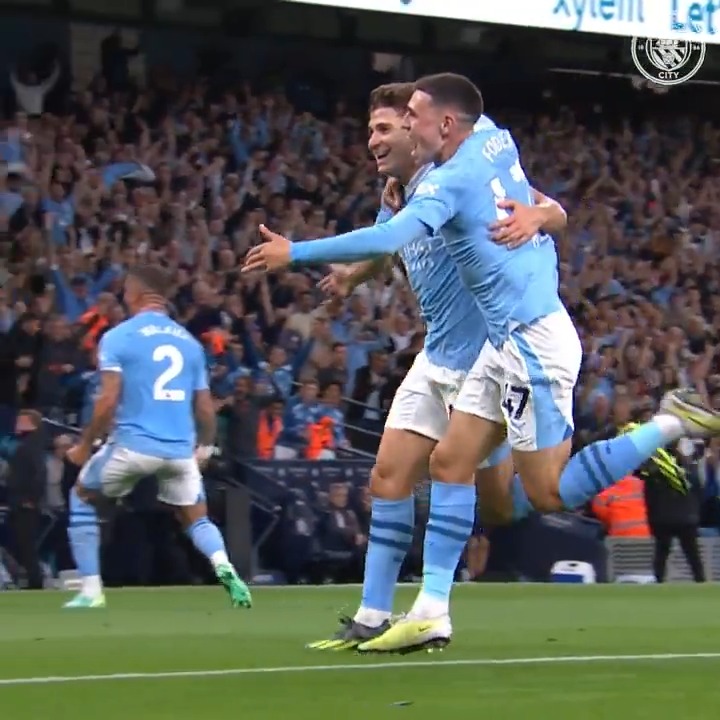Last time we hosted Newcastle at the Etihad! ⭐️ A stunning strike from @julianalvarezzz 🕷️