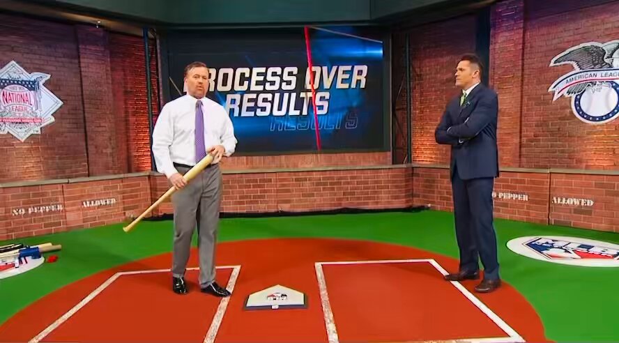 🚨 Sean Casey’s Mental Approach • It’s “Me Versus the Ball” not “Me Versus the Pitcher” • Hunt middle away, adjust/fight off the inside pitch • Breath to turn on your vision &amp; focus ⭐️ The opponent is irrelevant. The ball always has to cross your plate to get you out!