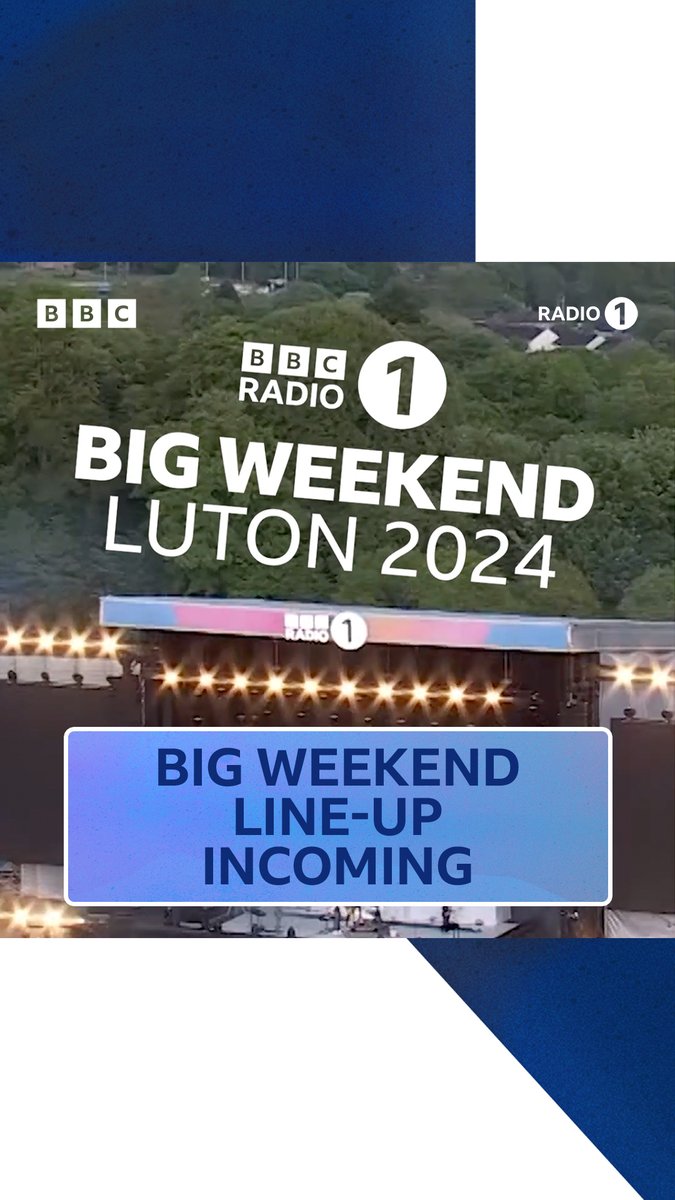 #BigWeekend Luton lineup incoming 👀 Listen to Radio 1 Breakfast at 7:30AM on Monday 18th, Tuesday 19th and Wednesday 20th March. For more details, visit