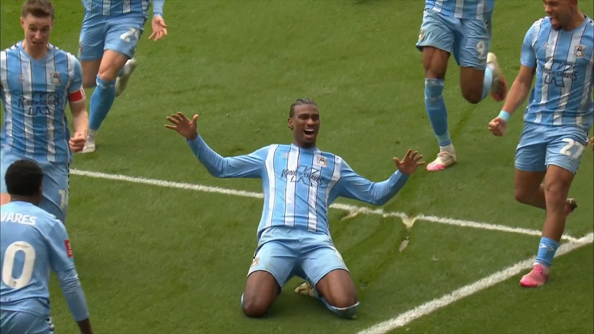 "YOU BETTER BELIEVE IT! Coventry City ARE HEADING TO WEMBLEY!" 🤯 Haji Wright wins it with virtually the last kick of the game! #ITVFootball | #EmiratesFACup