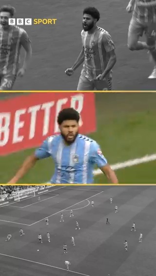 It's Simms City, we're just living in it ⚽⚽🅰️ Ellis Simms with a double and an assist to take Coventry into their first FA Cup semi-final since 1987 🏆 #BBCFootball #FACup