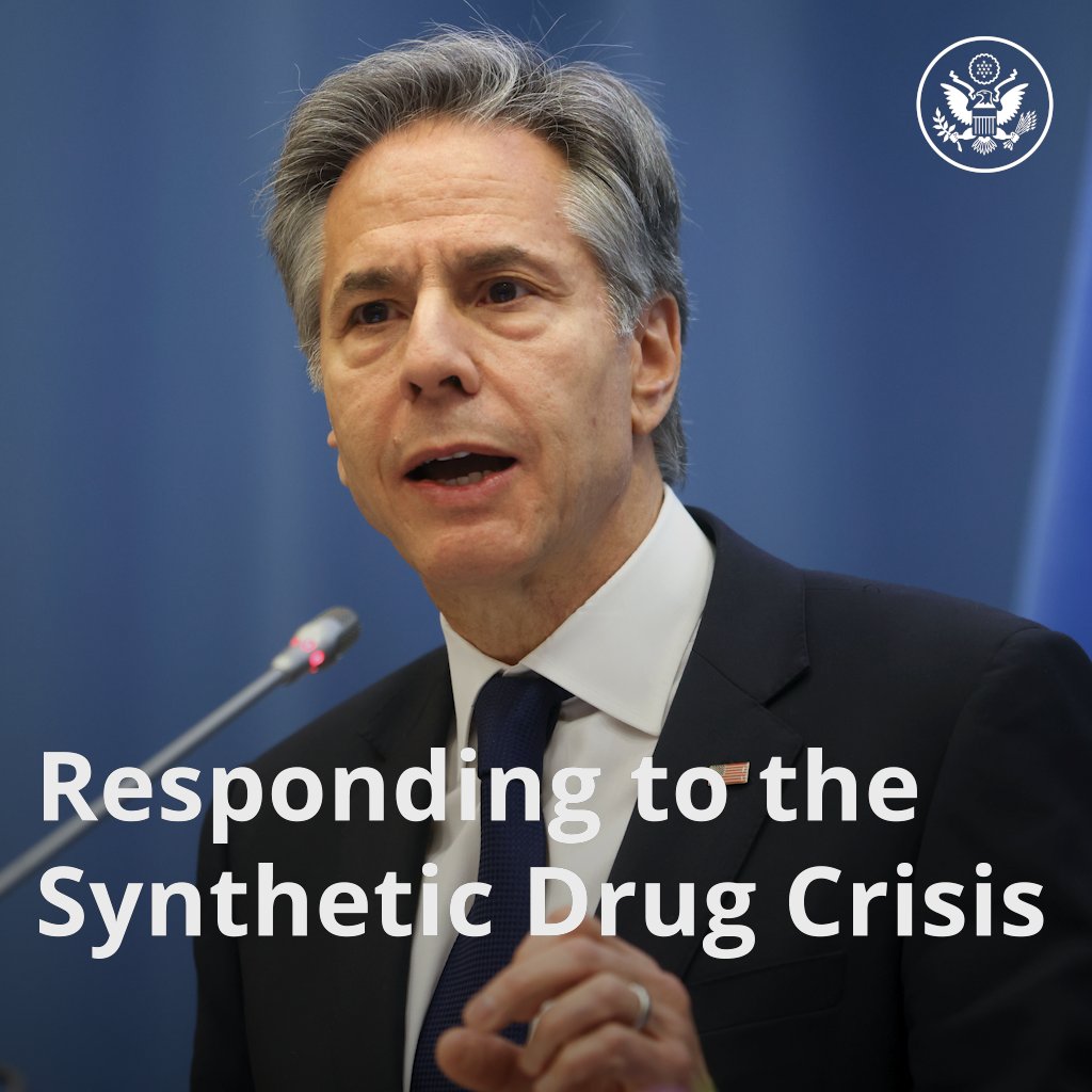 The more that we can help people break the cycle of use and dependence, the smaller the illicit market for drugs. - @‌SecBlinken
